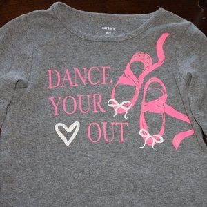 Children's Size 4T Dance/ Ballet  Shoes T-Shirt